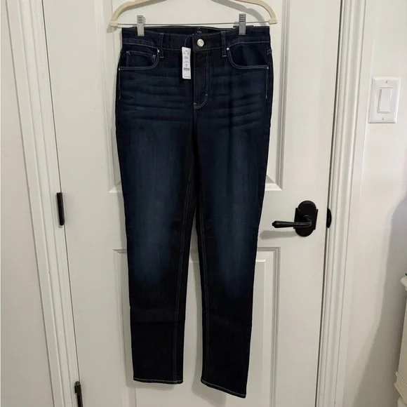 White House Black Market Brand New High Rise Slim Dark Wash Jeans - Picture 3 of 9